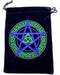 (set of 10) 5"x 7" Pentagram Black velveteen bag