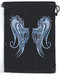 5"x 7" Angel Wings Black velveteen bag