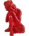 10 1/4" red Kneeling Buddha