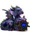 Blue Dragon Statue with Stone 4"