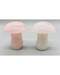 (set of 2) 1 3/4" Mushroom Rose Quartz