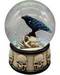 3 1/4" Raven on Skull water globe