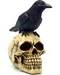Skull w/ Raven 6 1/2"