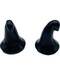 (set of 2) 1 3/4" Witch's Hat Obsidian, Black