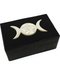 Triple Moon Inlaid Hinged Box 4\"x 6\"