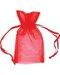 2 3/4" x 3" Red organza