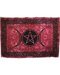 Red Triple Moon Pentagram 72\" x 108\" Tapestry