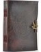 7\" x 10\" Pentagram Leather blank book with lock